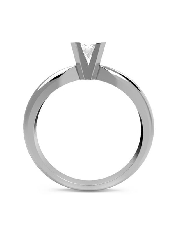 Anillo de Compromiso de 14K con Diamante de Lab... image number null