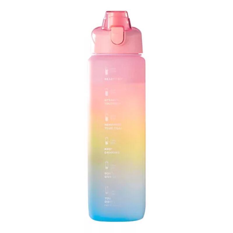 Botella De Agua Motivadora De 1 Litro Con Marca... image number null