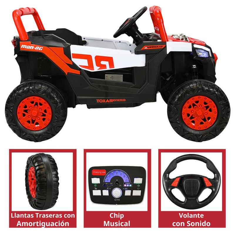 Montable Electrico para Ni&ntilde;os Mini 4x4 Bluetoot... image number null