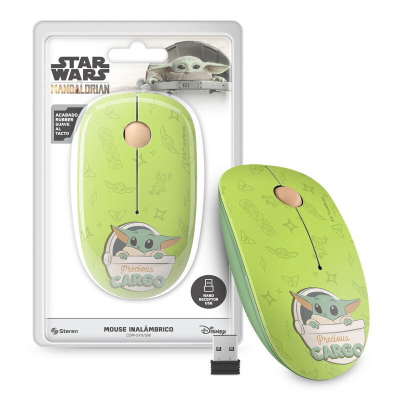Mouse inal&aacute;mbrico 1 600 DPI Star Wars modelo Gr... image number null
