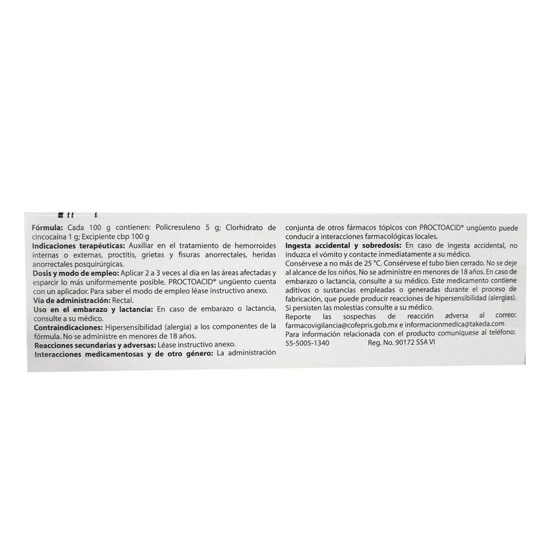 Proctoacid 5/1 G 50 Gramos image number null