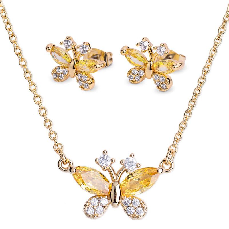 Joyer&iacute;a Mujer, Collar Y Aretes Cristal, Regalos... image number null