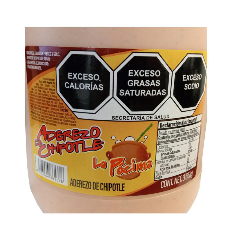 Aderezo De Chipotle La P&oacute;cima 3.65kg image number null