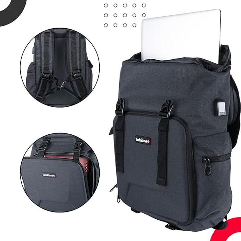 TechZone Glory Mochila con Compartimento para L... image number null