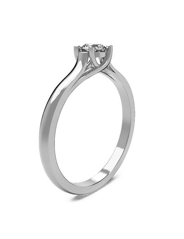 Anillo de Compromiso de 10K con Circonia Talla ... image number null