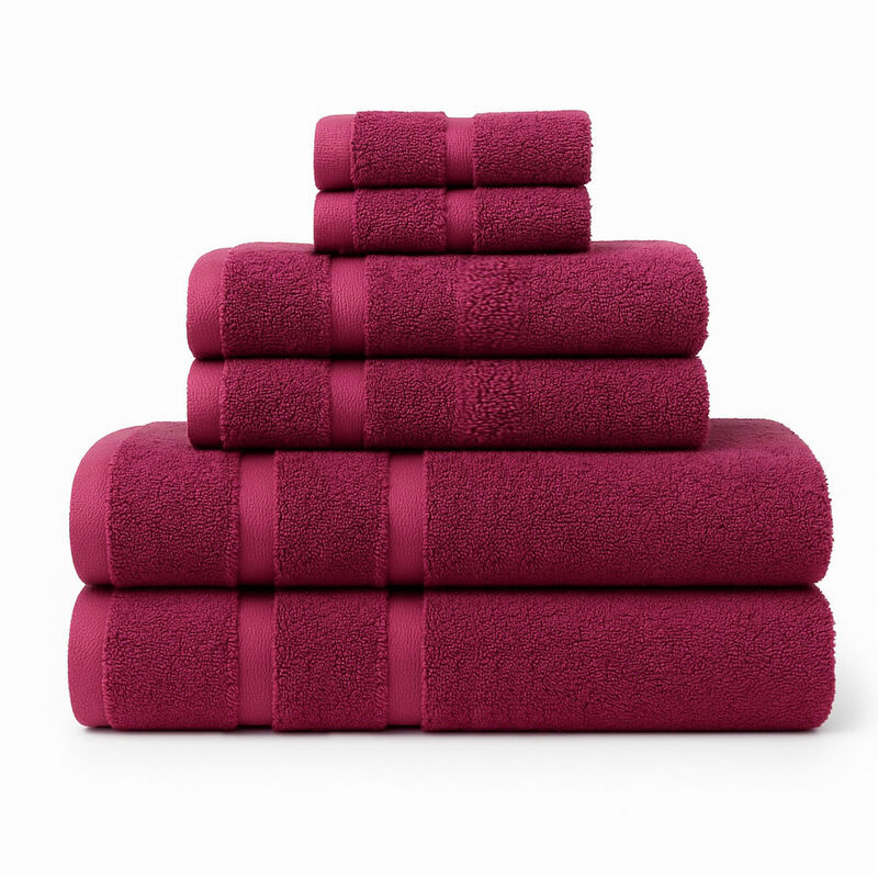 Juego de 6 Toallas de Microfibra Suaves y Absor... image number null