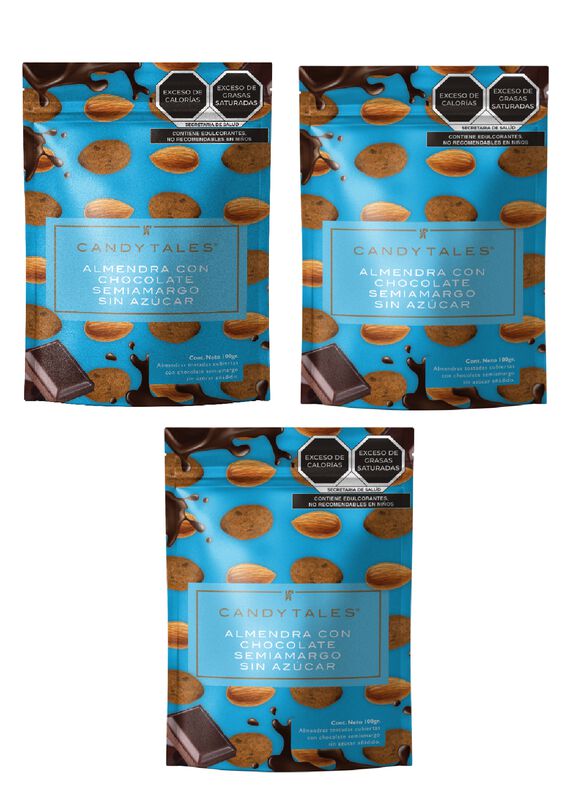Almendra con Chocolate Semiamargo sin Az&uacute;car 10... image number null