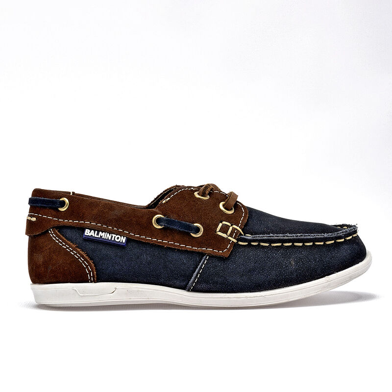 Balminton club zapato para ni&ntilde;o  marino caf&eacute; co... image number null