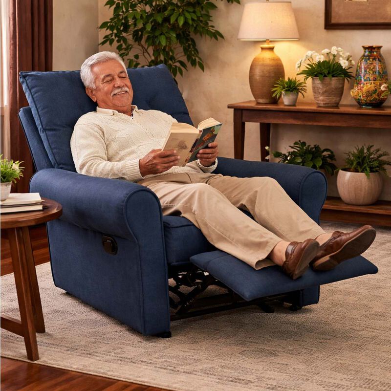 Sill&oacute;n Mecedora Nodri Dise&ntilde;o Ergon&oacute;mico Con Apo... image number null