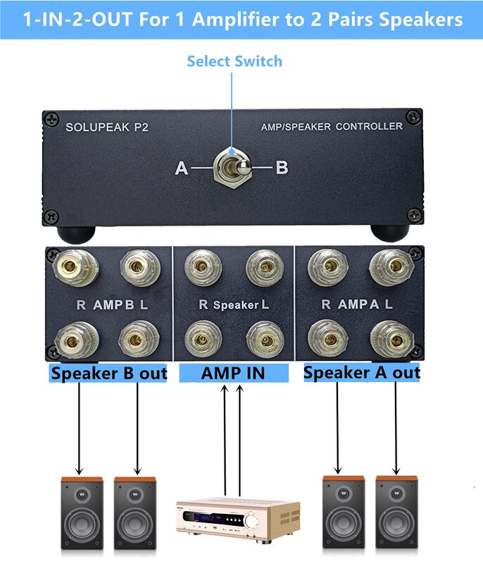 Selector De Amplificador/altavoz Solupeak P2 2-... image number null