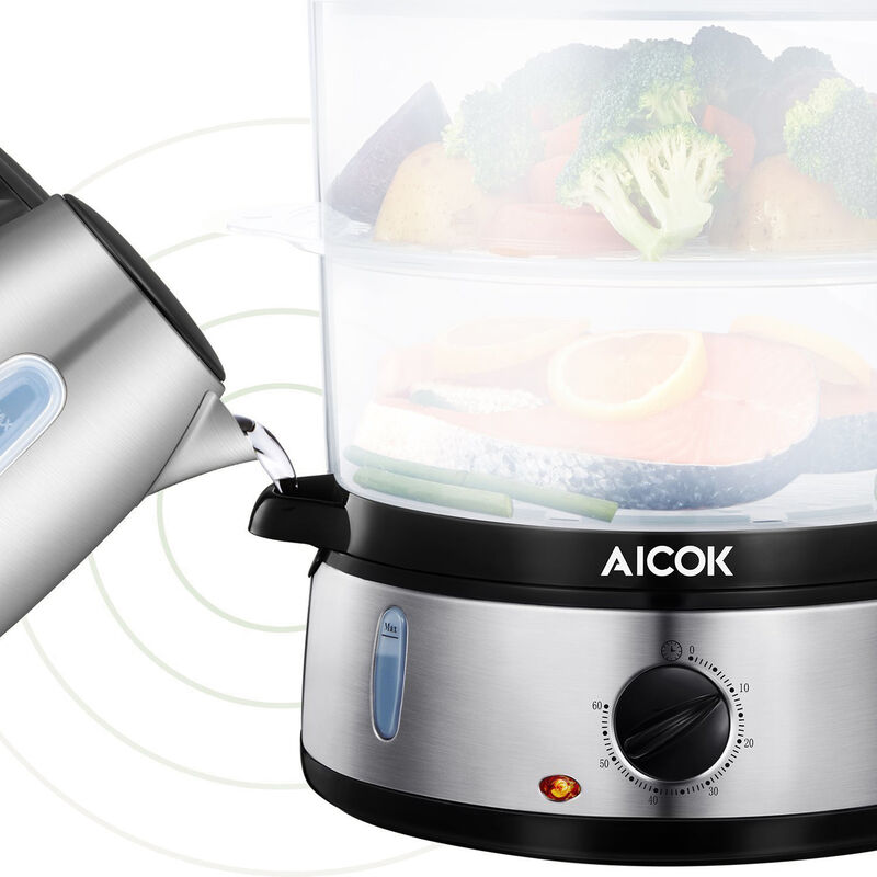 Vaporera Eléctrica Aicok 3 Niveles image number null