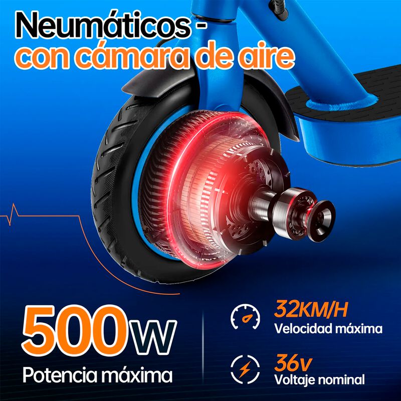 Scooter El&eacute;ctrico M2 Pro Honey Whale azul image number null