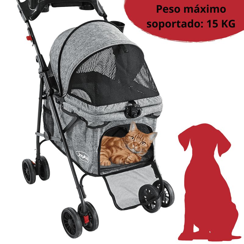 Carriola para Mascotas Cochecito para Perros y ... image number null