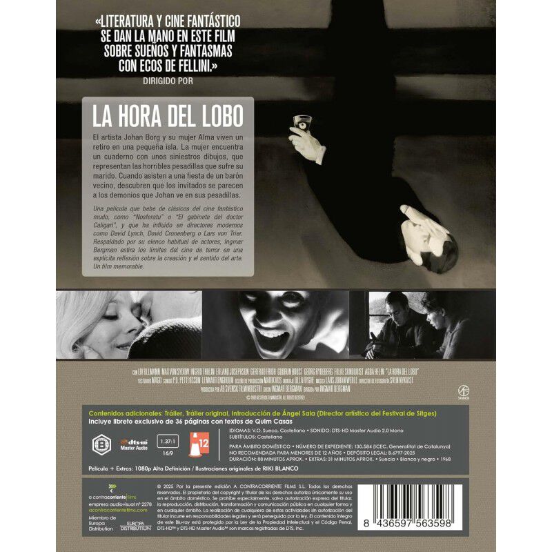 La hora del lobo [Blu-ray + libreto (36 p&aacute;gs.)]... image number null