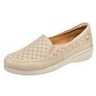 Mora Confort Zapato de horma c&oacute;moda para mujer beige beige