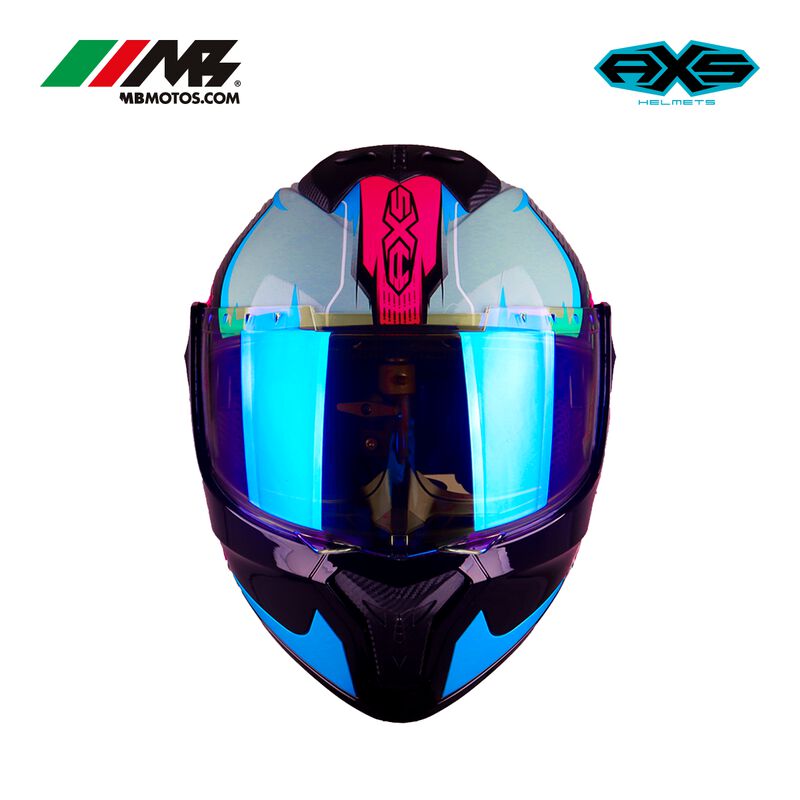 Casco Para Motocicleta Axs Sf 501 Plata Platead... image number null