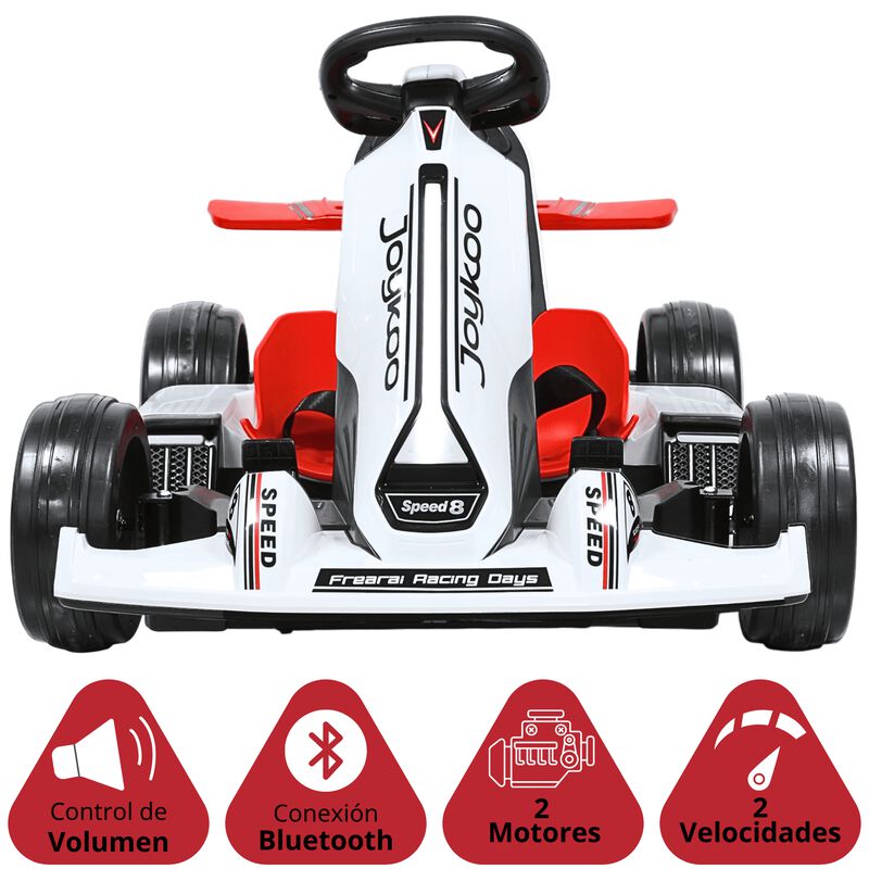 Montable El&eacute;ctrico Go Kart para Ni&ntilde;os con Largo... image number null