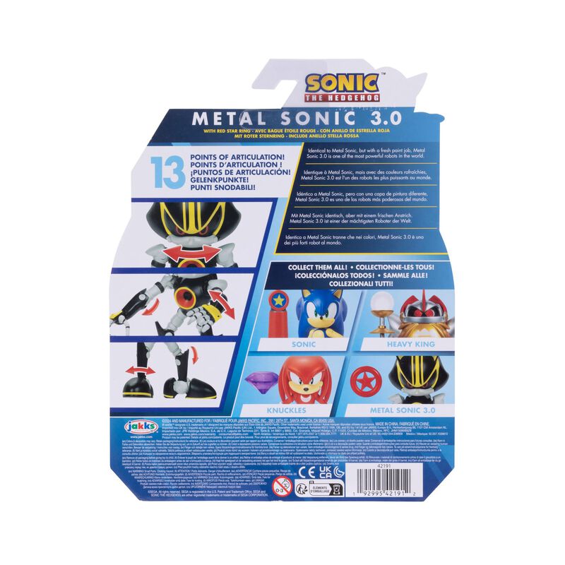 Figura De Acci&oacute;n Sonic The Hedgehog Metal Sonic... image number null