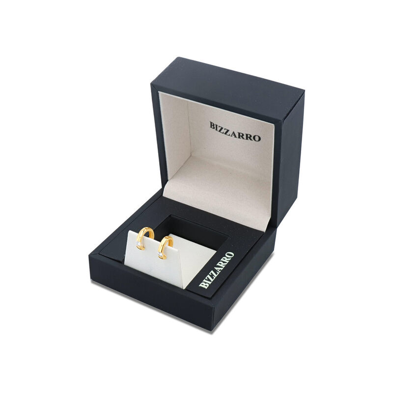 Arracadas De Oro Amarillo 14k Con Zirconias (10... image number null