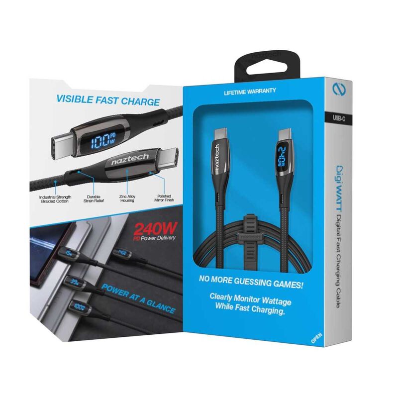 Cable Datos Naztech Digiwatt Usb-c A Usb-c 240w... image number null