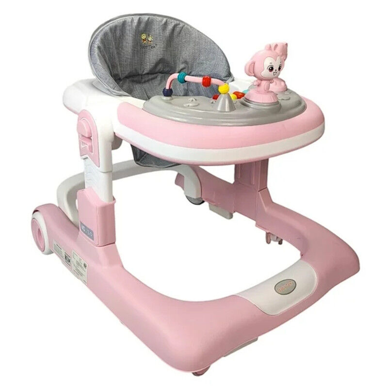 Andadera Caminadora Rosa 2 En 1 Con Luz Y Sonid... image number null