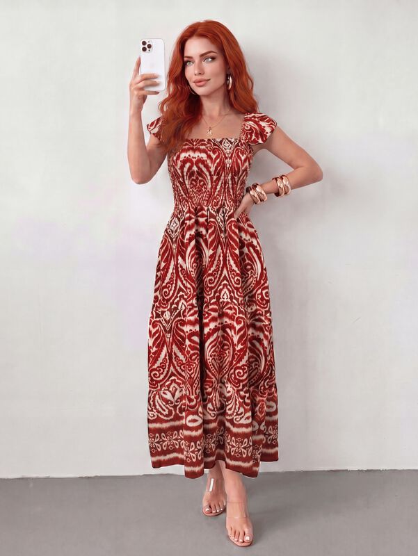 Vestido Largo Para Mujer,ves-1055 Rojo Vestido ... image number null