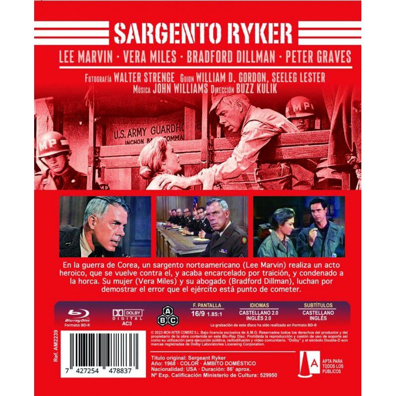 Sargento Ryker Bdr (sargento Ryker) [blu-rayr] image number null