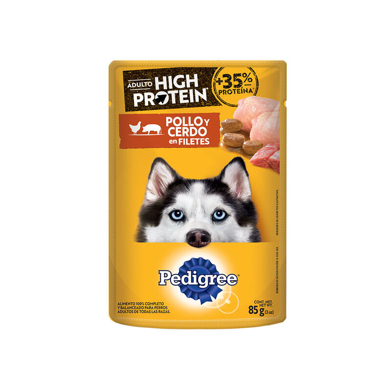 PEDIGREE ADULTO HP POLLO Y CERDO 85GR image number null
