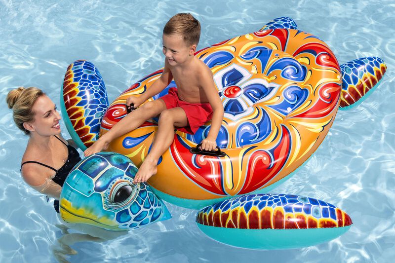 Flotador montable 1.83m x 1.73m tortuga mediter... image number null