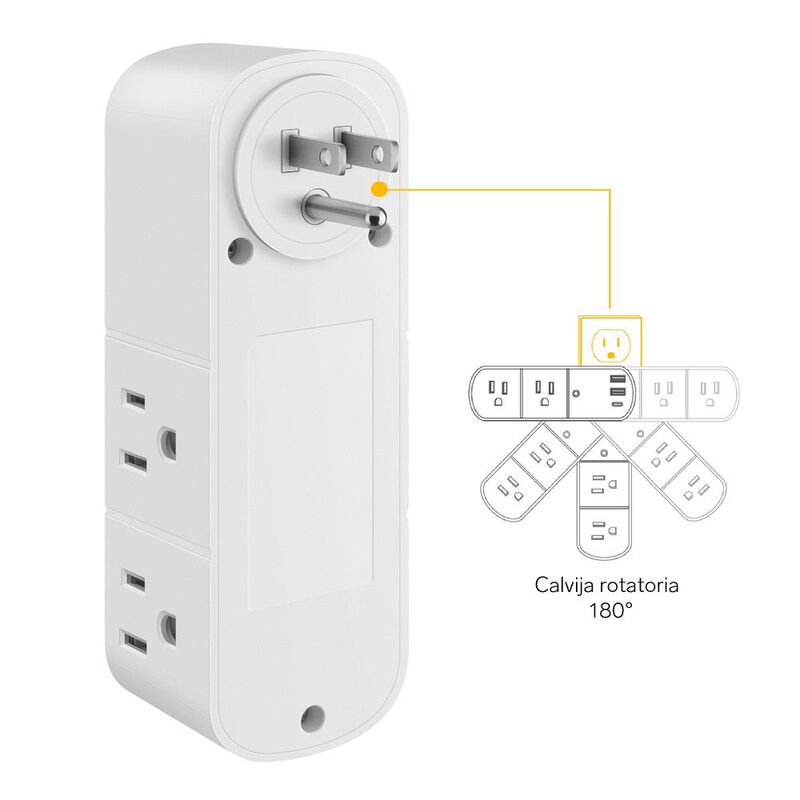 Multicontacto de pared con supresor de picos (1... image number null