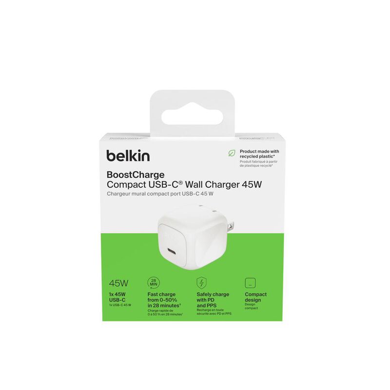 Belkn Cargador De Pared 45w Usb-c Boost Blanco image number null