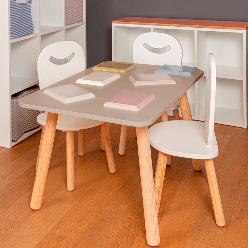 Mesa Rectangular Amplia de Madera para Ni&ntilde;os Y ... image number null