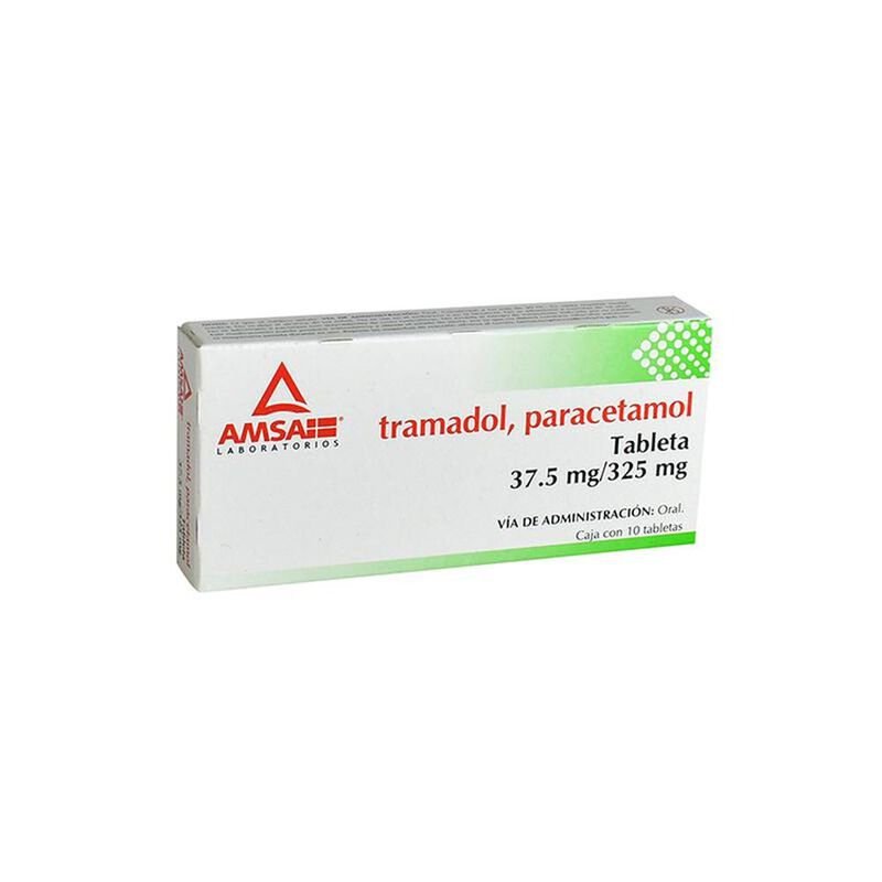 Tramadol/Paracetamol 37.5/325mg caja 10 tableta... image number null