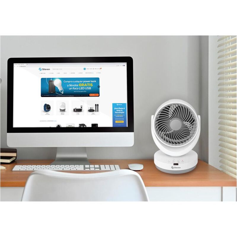 Ventilador oscilante con ajuste de velocidad y ... image number null