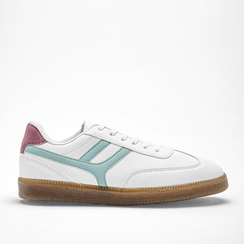 Hs Casual tenis para mujer blanco verde cod 140... image number null