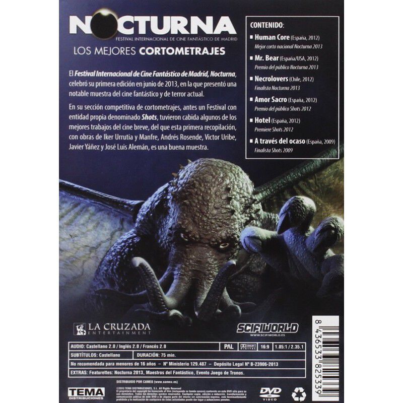 Nocturna: Los Mejores Cortometrajes [DVD] (2013... image number null