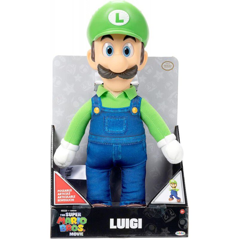 Peluche Luigi Super Mario Bros La Pel&iacute;cula Arti... image number null