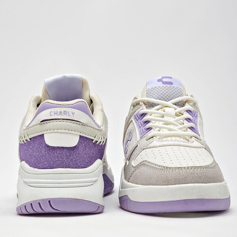 Charly Tenis urbano para mujer blanco gris lila image number null