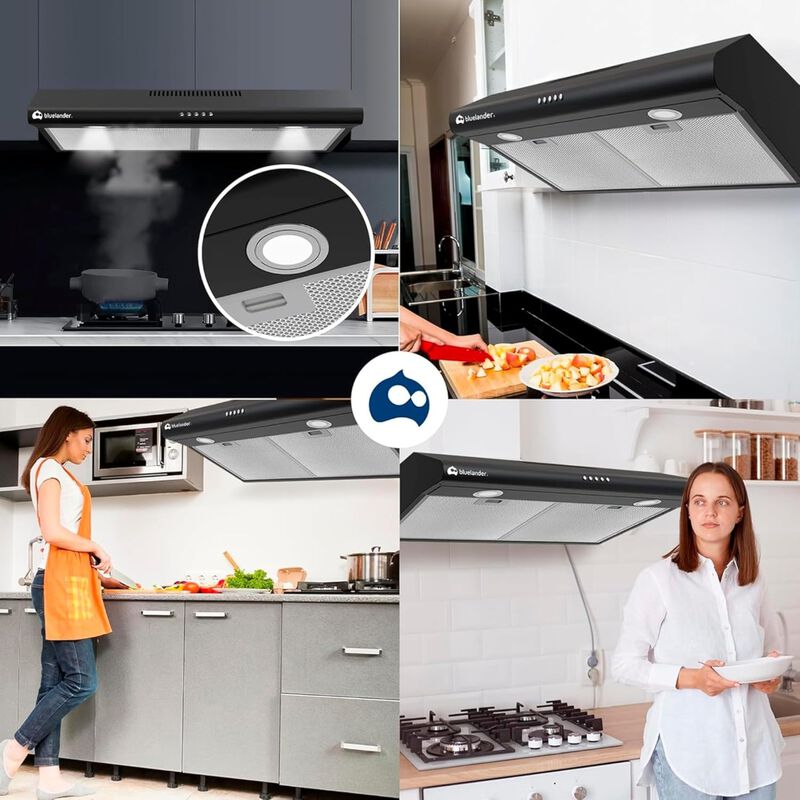 Campana Extractora de Cocina 60 cm con Salida d... image number null