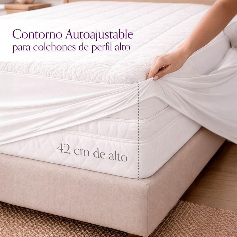 Protector De Colch&oacute;n Queen Size Spring Air Bamb... image number null