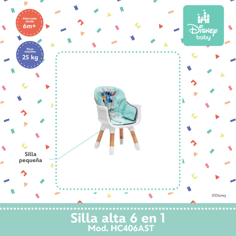 Silla Alta Periquera Para Bebe Mila 6 En 1 Aloh... image number null