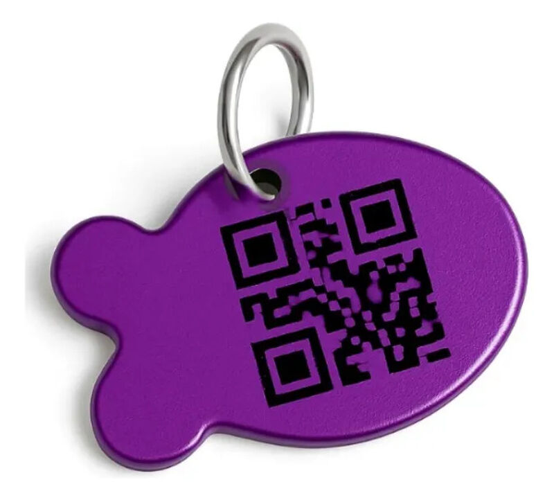 Placa Mascota Qriosa Pez Morado image number null