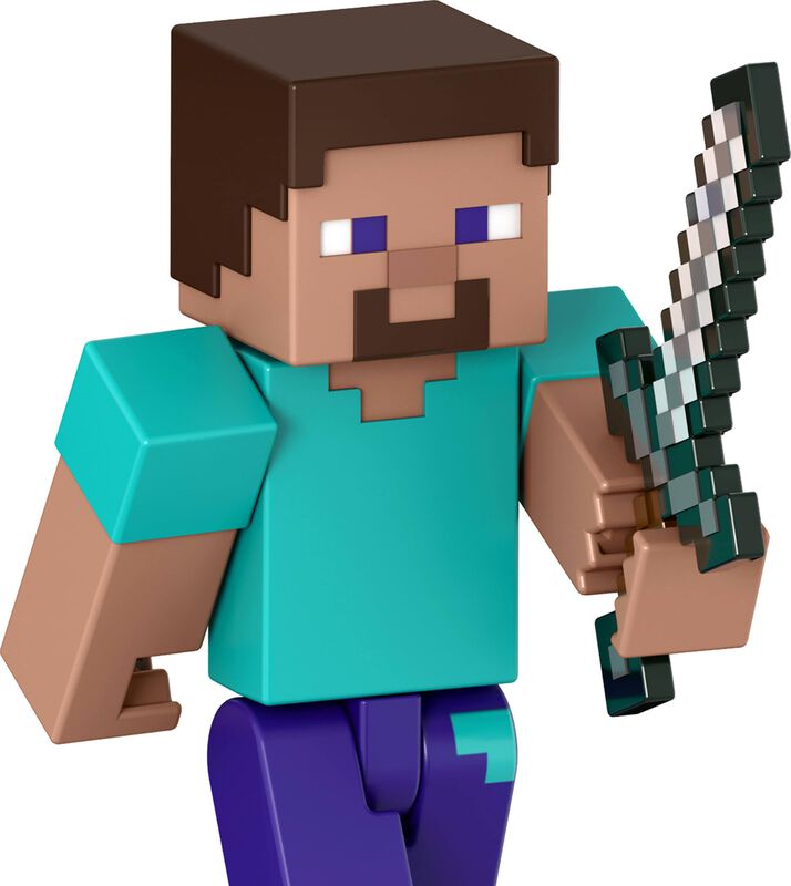 Figura De Acci&oacute;n Mattel Minecraft Steve Con Acc... image number null