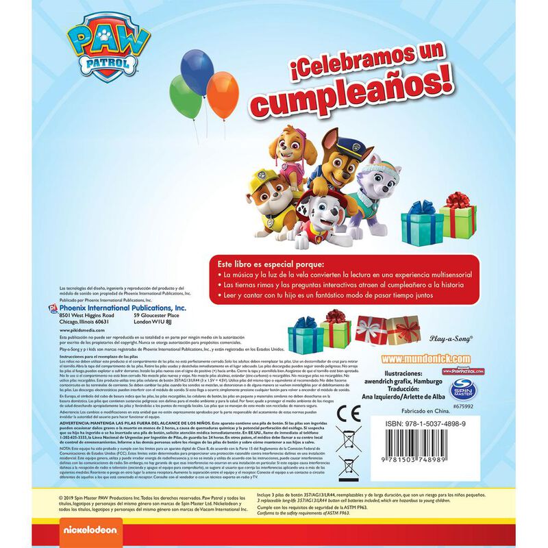 Paw Patrol: Celebramos Un Cumplea&ntilde;os! image number null