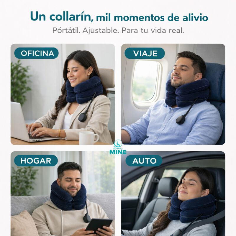 Collar&iacute;n Cervical Inflable De Tracci&oacute;n &ndash; Alivio... image number null