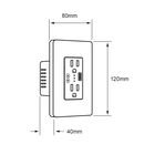Tomacorriente Inteligente Wi-Fi, Multicontacto, 2 contactos + 1 puerto USB-A, Cable Neutro, Compatible con App m&oacute;vil y Asistentes de voz