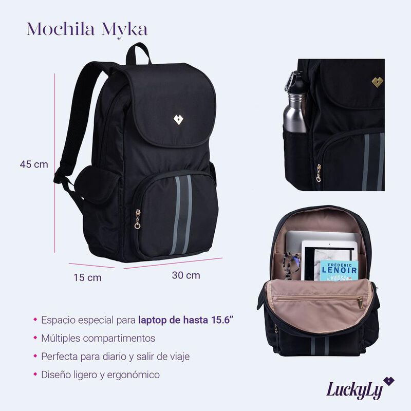 Mochila Laptop Mujer Juvenil Escolar, Backpack ... image number null