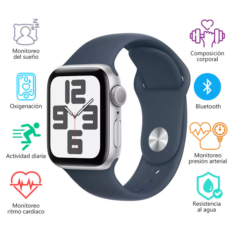Apple Reloj Watch SE GPS 2da Gen 44mm Plata FRH... image number null