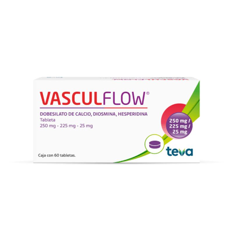 VASCULFLOW 250/225/25 MG TABLETA C60 image number null