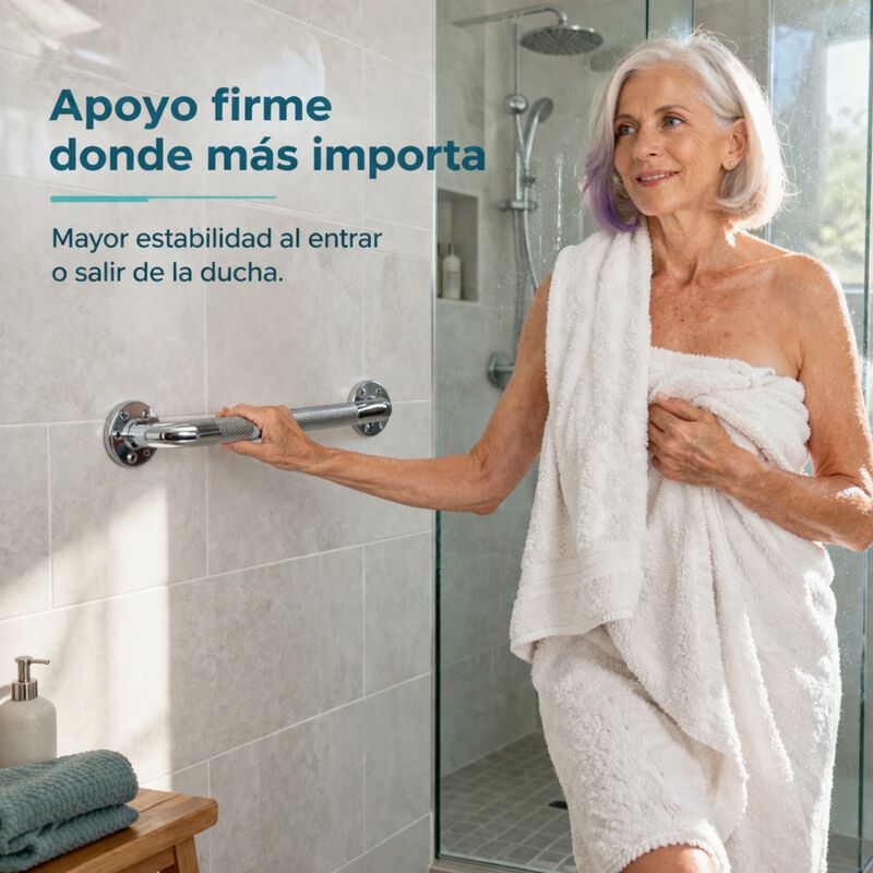 Barra Seguridad Ba&ntilde;o 18" (46cm) Acero Inoxidabl... image number null